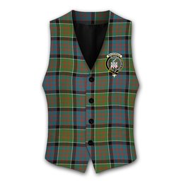 ScotsTee Shop Scottish MacDonald of Clan Ranald Ancient Crest Tartan Waistcoat Sleeveless Suit Vest