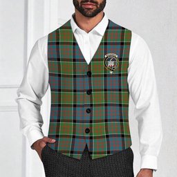 ScotsTee Shop Scottish MacDonald of Clan Ranald Ancient Crest Tartan Waistcoat Sleeveless Suit Vest