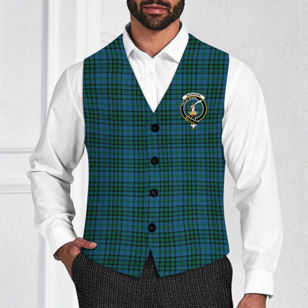 ScotsTee Shop Scottish Matheson Hunting Crest Tartan Waistcoat Sleeveless Suit Vest