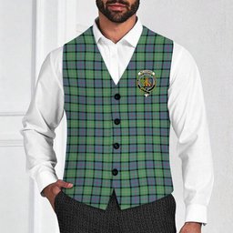 ScotsTee Shop Scottish McThomas Ancient Crest Tartan Waistcoat Sleeveless Suit Vest