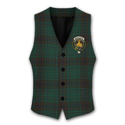 ScotsTee Shop Scottish McGillivray Hunting Modern Crest Tartan Waistcoat Sleeveless Suit Vest
