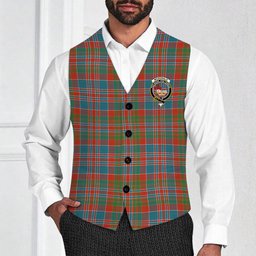 ScotsTee Shop Scottish McDonald of Boisdale Ancient Crest Tartan Waistcoat Sleeveless Suit Vest