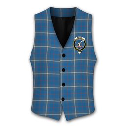 ScotsTee Shop Scottish MacRae of America Ancient Crest Tartan Waistcoat Sleeveless Suit Vest