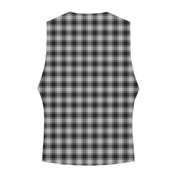 ScotsTee Shop Scottish MacPhee Black and White Crest Tartan Waistcoat Sleeveless Suit Vest