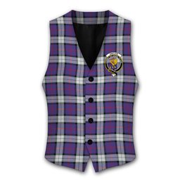 ScotsTee Shop Scottish Sinclair Dress (Dance) Modern Clan Crest Tartan Waistcoat Sleeveless Suit Vest