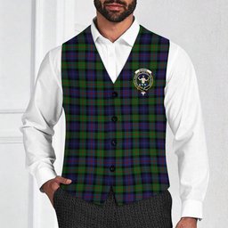 ScotsTee Shop Scottish Murray of Atholl Crest Tartan Waistcoat Sleeveless Suit Vest