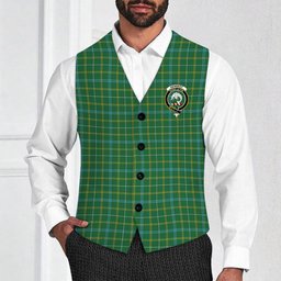 ScotsTee Shop Scottish Kennedy Irish Ancient Crest Tartan Waistcoat Sleeveless Suit Vest