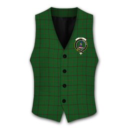 ScotsTee Shop Scottish Mar Tribe Crest Tartan Waistcoat Sleeveless Suit Vest