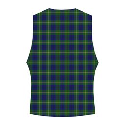 ScotsTee Shop Scottish Johnston of Caskieben Modern Crest Tartan Waistcoat Sleeveless Suit Vest