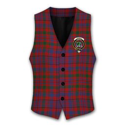 ScotsTee Shop Scottish Murray of Tullibardine Crest Tartan Waistcoat Sleeveless Suit Vest