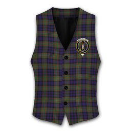 ScotsTee Shop Scottish McClelland Modern Crest Tartan Waistcoat Sleeveless Suit Vest