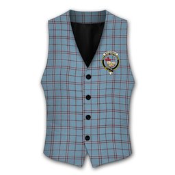 ScotsTee Shop Scottish MacDonald from Rawtenstall Crest Tartan Waistcoat Sleeveless Suit Vest