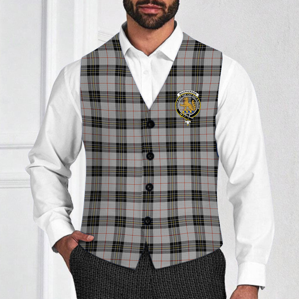 ScotsTee Shop Scottish MacPherson 10 Crest Tartan Waistcoat Sleeveless Suit Vest