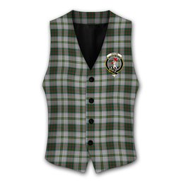 ScotsTee Shop Scottish Taylor Dress 2 Crest Tartan Waistcoat Sleeveless Suit Vest