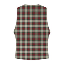 ScotsTee Shop Scottish Rose White Dress Crest Tartan Waistcoat Sleeveless Suit Vest