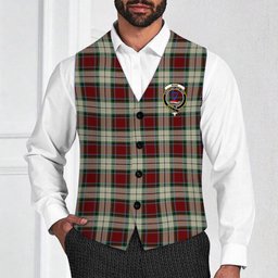 ScotsTee Shop Scottish Rose White Dress Crest Tartan Waistcoat Sleeveless Suit Vest