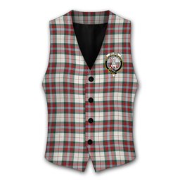 ScotsTee Shop Scottish McLean Dress Modern Crest Tartan Waistcoat Sleeveless Suit Vest