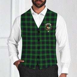 ScotsTee Shop Scottish MacDonald of The Isles Crest Tartan Waistcoat Sleeveless Suit Vest