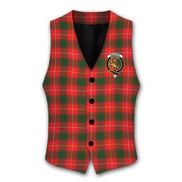 ScotsTee Shop Scottish MacPhee Modern Crest Tartan Waistcoat Sleeveless Suit Vest