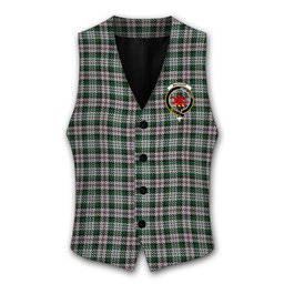 ScotsTee Shop Scottish MacDuff Dress 2 Crest Tartan Waistcoat Sleeveless Suit Vest