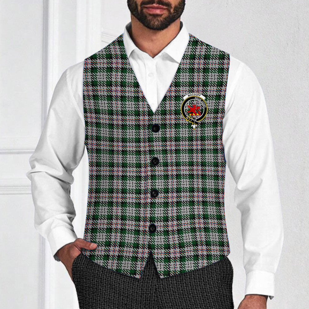 ScotsTee Shop Scottish MacDuff Dress 2 Crest Tartan Waistcoat Sleeveless Suit Vest