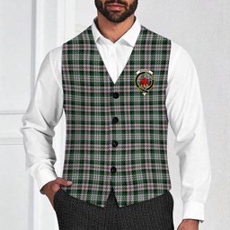 ScotsTee Shop Scottish MacDuff Dress 2 Crest Tartan Waistcoat Sleeveless Suit Vest