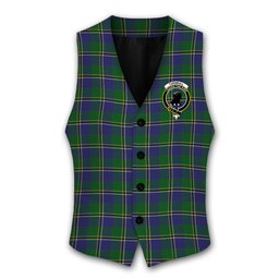 ScotsTee Shop Scottish Turnbull Hunting 1983 2 Crest Tartan Waistcoat Sleeveless Suit Vest