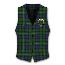 ScotsTee Shop Scottish Rollo Crest Tartan Waistcoat Sleeveless Suit Vest