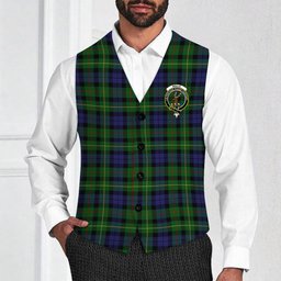 ScotsTee Shop Scottish Rollo Crest Tartan Waistcoat Sleeveless Suit Vest
