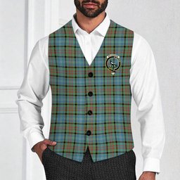 ScotsTee Shop Scottish Walkinshaw Crest Tartan Waistcoat Sleeveless Suit Vest