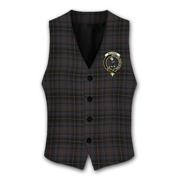 ScotsTee Shop Scottish MacInnes Homecoming Crest Tartan Waistcoat Sleeveless Suit Vest