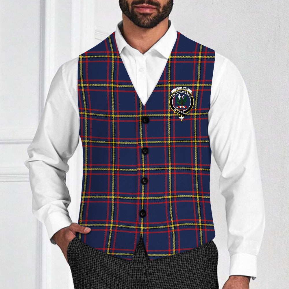ScotsTee Shop Scottish McLaine of Lochbuie Hunting Modern Crest Tartan Waistcoat Sleeveless Suit Vest
