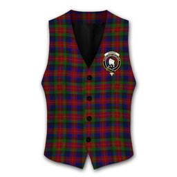 ScotsTee Shop Scottish Tennant SC Crest Tartan Waistcoat Sleeveless Suit Vest