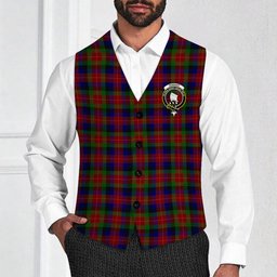 ScotsTee Shop Scottish Tennant SC Crest Tartan Waistcoat Sleeveless Suit Vest