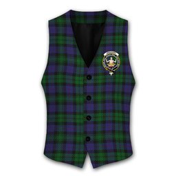 ScotsTee Shop Scottish Urquhart Logan Crest Tartan Waistcoat Sleeveless Suit Vest