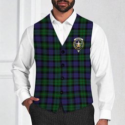 ScotsTee Shop Scottish Urquhart Logan Crest Tartan Waistcoat Sleeveless Suit Vest
