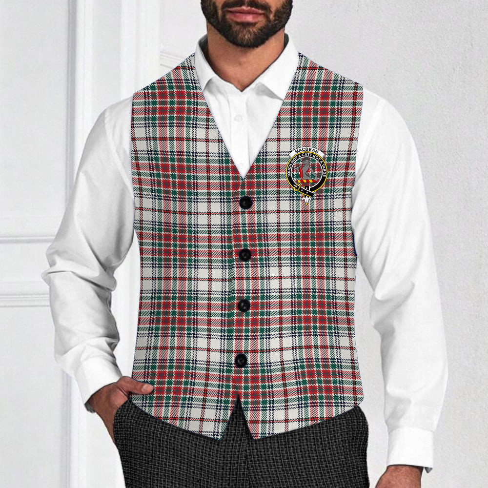 ScotsTee Shop Scottish MacBean Dress Modern Crest Tartan Waistcoat Sleeveless Suit Vest