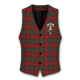 ScotsTee Shop Scottish MacLean Crest Tartan Waistcoat Sleeveless Suit Vest