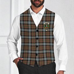 ScotsTee Shop Scottish McLaren Weathered Crest Tartan Waistcoat Sleeveless Suit Vest