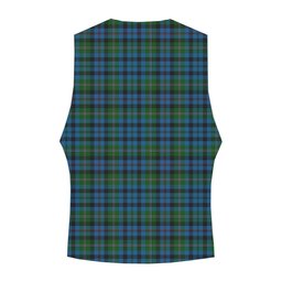 ScotsTee Shop Scottish Stephenson Hunting Red Stripe Crest Tartan Waistcoat Sleeveless Suit Vest