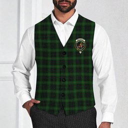 ScotsTee Shop Scottish MacAulay Hunting Crest Tartan Waistcoat Sleeveless Suit Vest