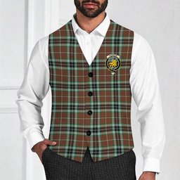 ScotsTee Shop Scottish Thomson Hunting Modern Crest Tartan Waistcoat Sleeveless Suit Vest