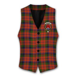ScotsTee Shop Scottish Mcnaghten 1831 Crest Tartan Waistcoat Sleeveless Suit Vest