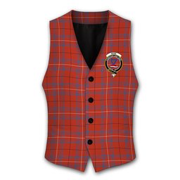 ScotsTee Shop Scottish Rose of Kilravock Ancient Crest Tartan Waistcoat Sleeveless Suit Vest