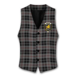 ScotsTee Shop Scottish Thompson Society Grey Crest Tartan Waistcoat Sleeveless Suit Vest