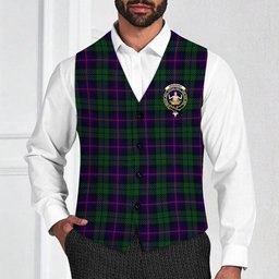 ScotsTee Shop Scottish Urquhart Crest Tartan Waistcoat Sleeveless Suit Vest