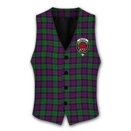 ScotsTee Shop Scottish Wilsons 150 Crest Tartan Waistcoat Sleeveless Suit Vest