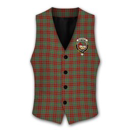 ScotsTee Shop Scottish McDonald of Kingsburgh Crest Tartan Waistcoat Sleeveless Suit Vest