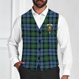 ScotsTee Shop Scottish Kerr Hunting Ancient Crest Tartan Waistcoat Sleeveless Suit Vest