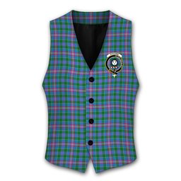 ScotsTee Shop Scottish Pitcairn Hunting Crest Tartan Waistcoat Sleeveless Suit Vest